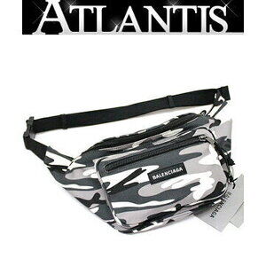 Balenciaga Body Belt Crossbody bag waist nylon canvas camouflage gray